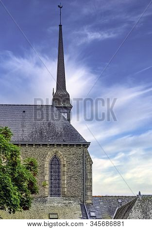 Ploermel, Brittany, France - May 30: Chapel Of The Brothers Of La Mennais (chapelle Des Freres De La