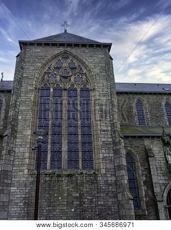 Ploermel, Brittany, France - May 30: Chapel Of The Brothers Of La Mennais (chapelle Des Freres De La