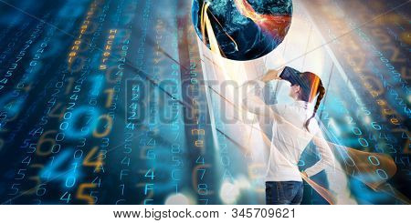 Future of virtual technology. Mixed media