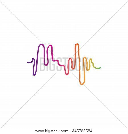 Soundwave Illustration Logo Icon Vector Template.