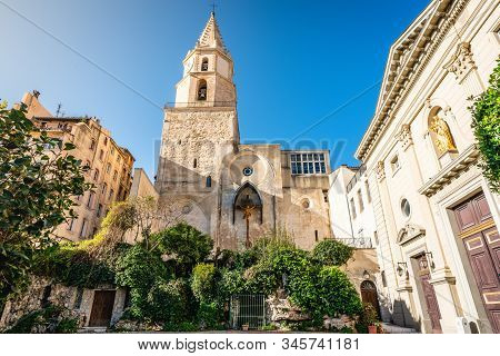Eglise Notre Dame Des Accoules Or Accoules Church Front View In Marseille France