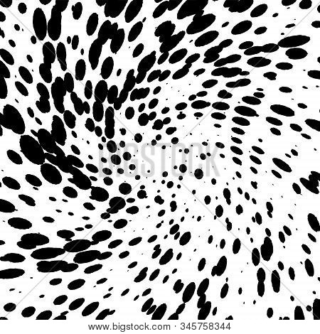 Halftone Dots Wavy Chaos Stain Overlay Digonal Texture For Your Design. Grunge Distressed Artistic B