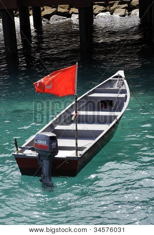 Small villagers boat at Perhentian Island, Terengganu