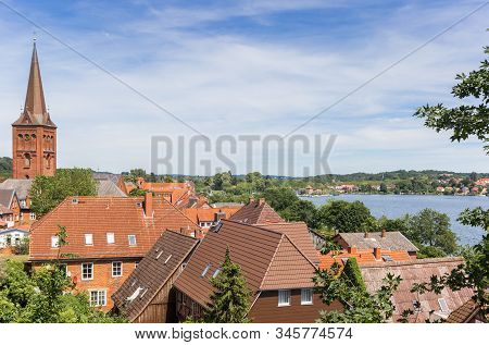 View Over The Lake And Historic City Plon, Germany