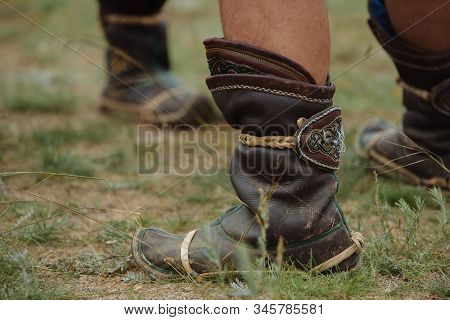 Leather Boots, Either In Traditional Style Gutal