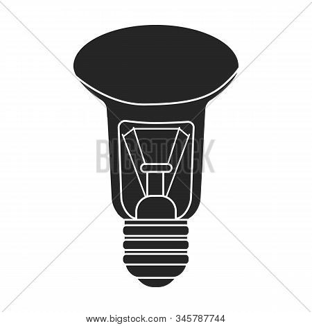 Iight Bulb Vector Icon.black Vector Icon Isolated On White Background Light Bulb.