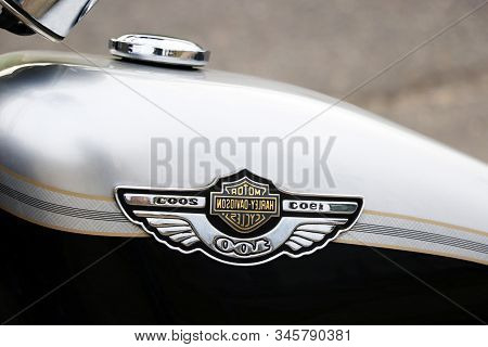 Minsk, Bealrus - May 24, 2019: Harley-davidson Motor Company. Exhibition Of Motorcycles. The Harley-