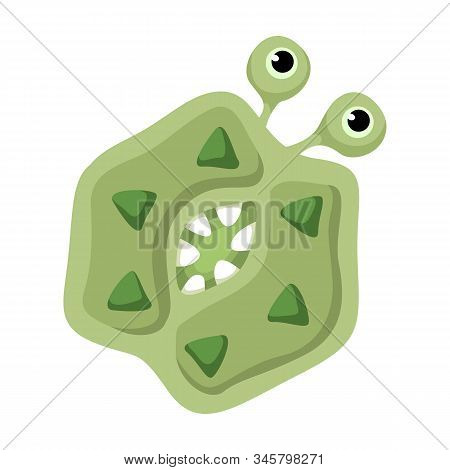 Bacteria Of Virus Vector Icon.cartoon Vector Icon Isolated On White Background Bacteria Of Virus .