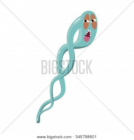 Bacteria Of Virus Vector Icon.cartoon Vector Icon Isolated On White Background Bacteria Of Virus .
