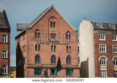 Copenhagen, Denmark - July 29, 2015: Nordisk Frokontor Old Warehouse, Wholesaler Of Seeds Founded In