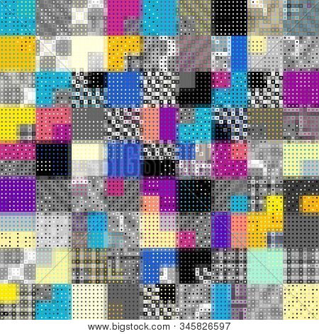 Geometric Abstract Pattern In Low Poly Style.