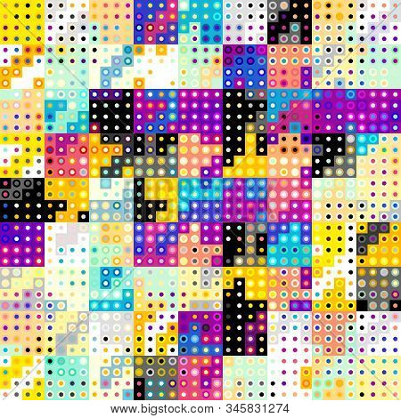 Geometric Abstract Pattern In Low Poly Style.