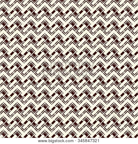 Herringbone Wallpaper. Abstract Parquet Background. Seamless Pattern With Rectangular Tiles. Modern 