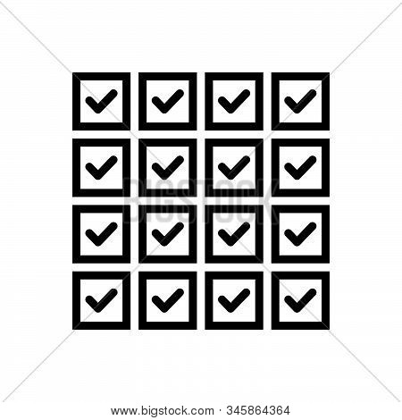 Black Line Icon For All Whole Complete Overall Gross