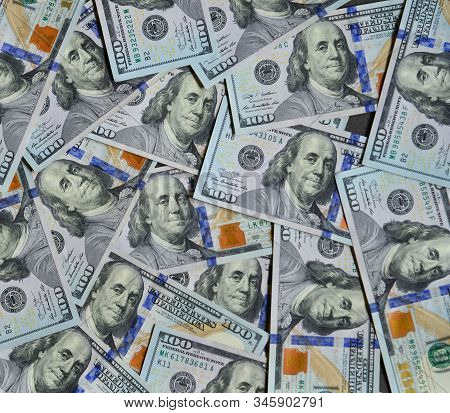 100 Us Dollar Billnote Background