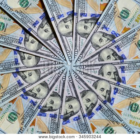 100 Us Dollar Billnote Background