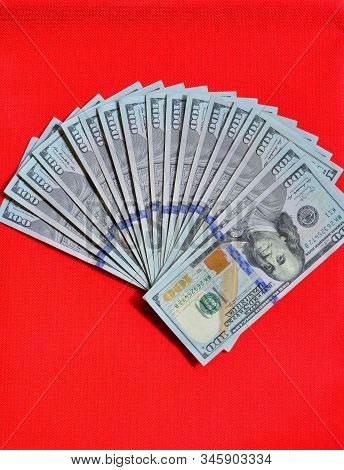 100 Us Dollar Billnote Background