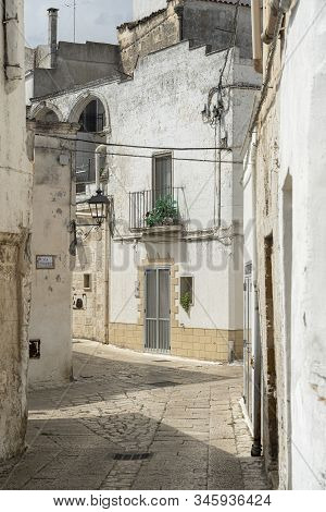 White Buildings Of Laterza, Taranto, Apulia, Southern Italy, Historic Town