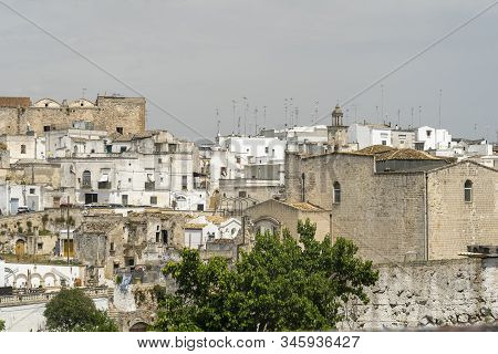 White Buildings Of Laterza, Taranto, Apulia, Southern Italy, Historic Town