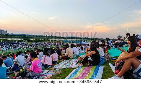Nagaoka, Niigata Prefecture, Japan - Aug 02, 2017 : Nagaoka Festival And Grand Fireworks Festival