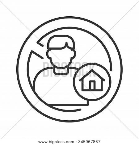 Homeless Black Line Vector Photo Free Trial Bigstock