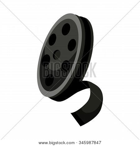Isolated Object Of Reel And Movie Logo. Web Element Of Reel And Film Stock Vector Illustration.