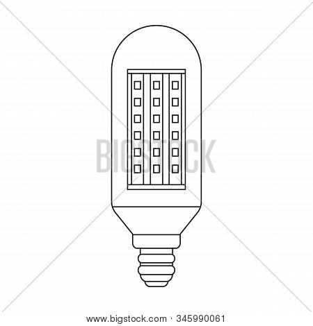 Iight Bulb Vector Icon.line Vector Icon Isolated On White Background Light Bulb.