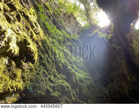 Ice Cave In The Forest Park Golubinjak, Sleme - Gorski Kotar, Croatia (ledena Spilja U Park šumi Gol