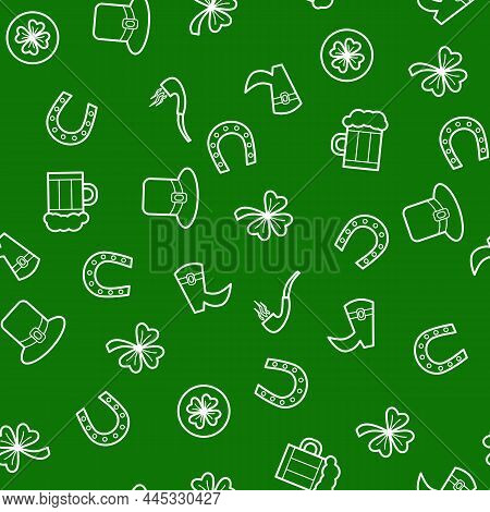 Vector Illustration. St. Patricck's Day Samless Pattern.