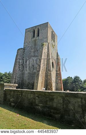 Carree Tower Of St Winnoc Abbey In Bergues, France