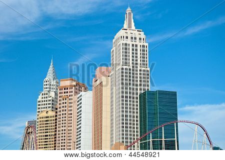 Empire State Building In New York-new York op de Las Vegas Strip In Nevada