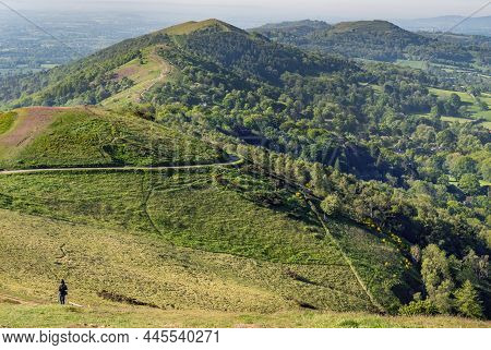 Hill Walking In The Malverns, On A Warm Summer Day.