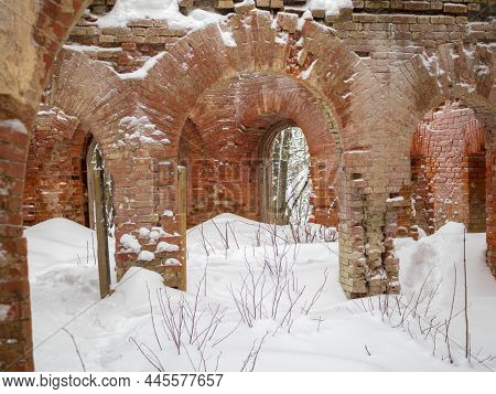 Arches In The Ruins Of A Noble Estate