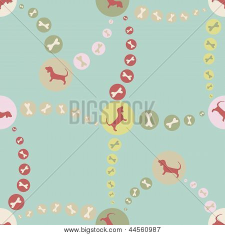 Vector Background senza soluzione di continuità con i cuccioli