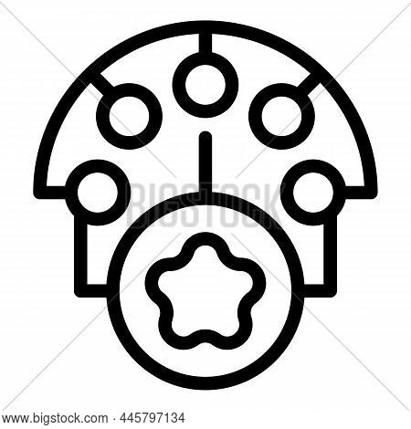 Brand Content Icon Outline Vector. Social Media. Digital Online