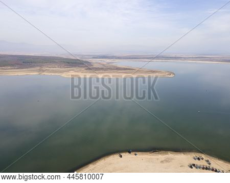 Aerial View Of Pyasachnik (sandstone) Reservoir, Sredna Gora Mountain, Plovdiv Region, Bulgaria