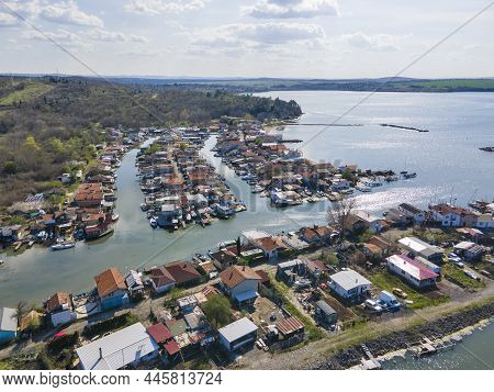 Aerial View Of Chengene Skele - Fishing Village (ribarsko Selishte) Near City Of Burgas, Bulgaria
