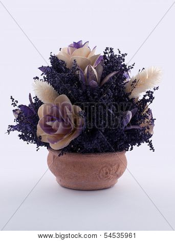 Vase With Dry Flowers