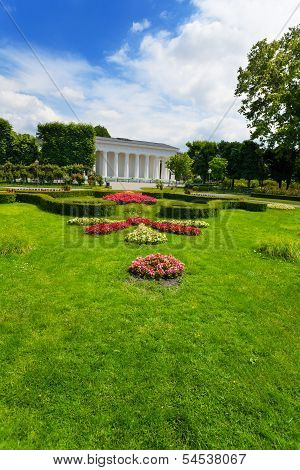 Volksgarten Park With Flowers