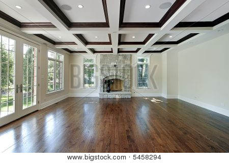 Soggiorno In casa di nuova costruzione