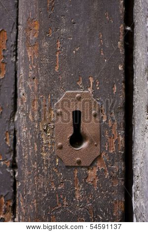 Keyhole Of Old Doorlock 8