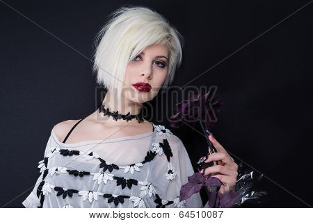 Young and beautiful blond girl
