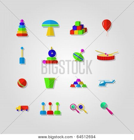 Icons for children toys