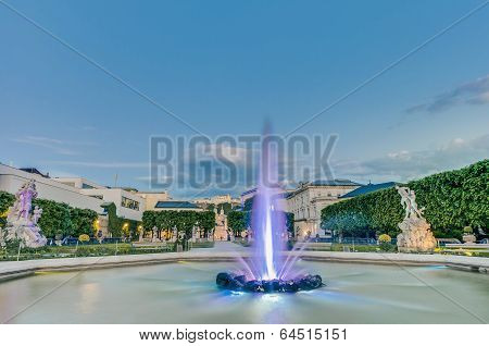 Mirabell Garden (mirabellgarten) At Salzburg, Austria