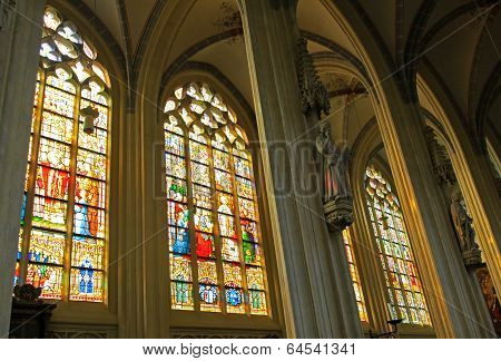Interior of St. John's Cathedral at 's-Hertogenbosch - Netherlands
