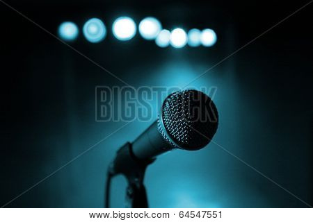 Microphone at concert