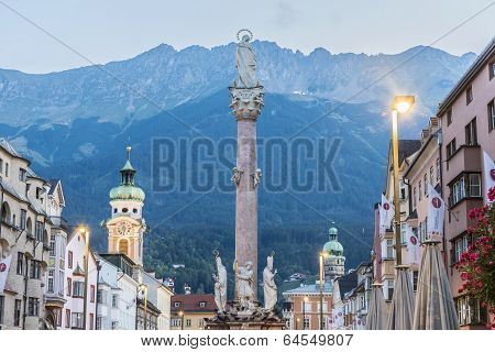 Saint Anne Column In Innsbruck, Austria.