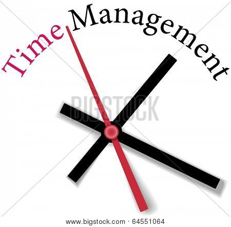 Time clock measure time management personal or business efficiency