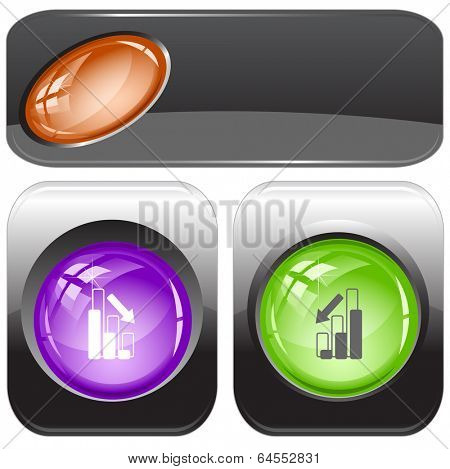 Graph degress. internet buttons.