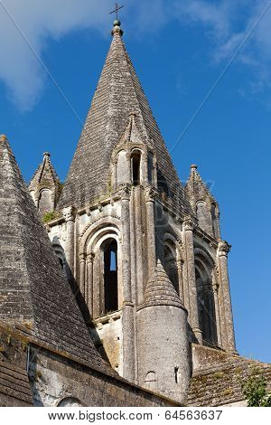 Collegiale St-Ours beside castle of Loches. Loire Valley France